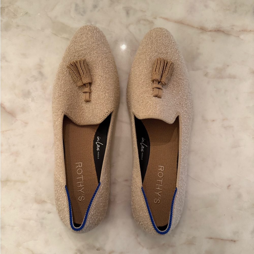 NWOT Rothy's Loafers with Tassels - Almond